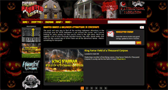 Desktop Screenshot of cincinnatihauntedhouses.com