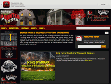 Tablet Screenshot of cincinnatihauntedhouses.com